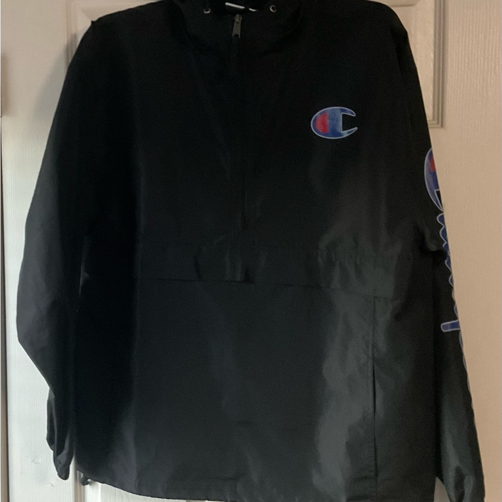 Unisex Black Champion Windbreaker